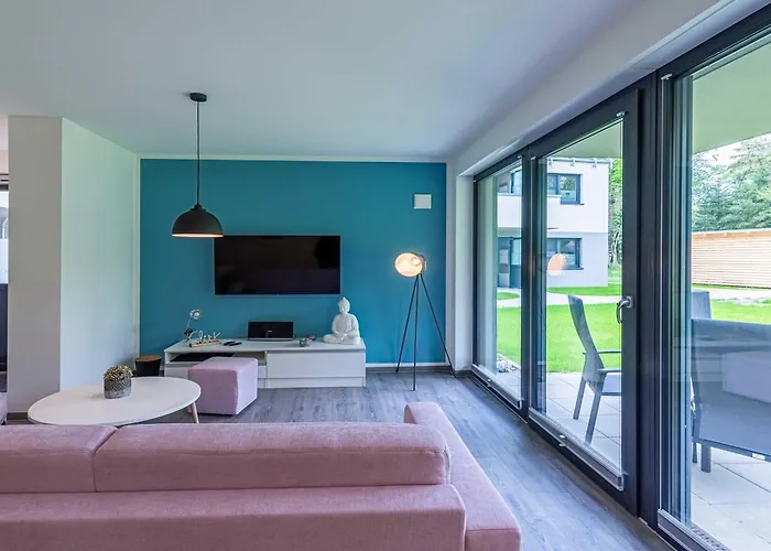 Bewusstsein - Modernes Mit Terrasse, Walk-in-dusche & Wellnesszugang شقة